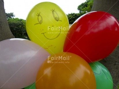 Fair Trade Photo Balloon, Birthday, Colour image, Day, Horizontal, Invitation, Multi-coloured, Outdoor, Party, Peru, Smile, Smiling, South America