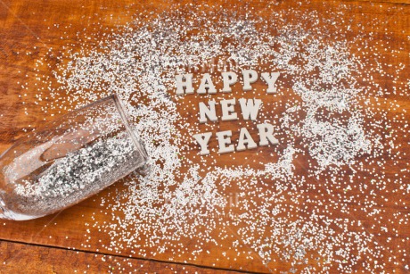 Fair Trade Photo Colour image, Glass, Horizontal, Letter, New Year, Peru, South America, Sparkle, Text, Wood