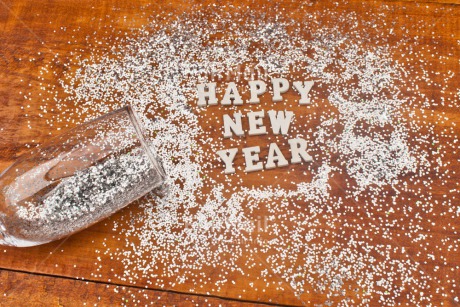 Fair Trade Photo Colour image, Glass, Horizontal, Letter, New Year, Peru, South America, Sparkle, Text, Wood