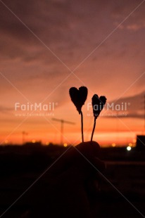 Fair Trade Photo Colour image, Heart, Love, Marriage, Mothers day, Peru, Shooting style, Silhouette, Sky, South America, Sunset, Thinking of you, Valentines day, Vertical, Wedding