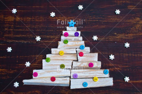 Fair Trade Photo Button, Christmas, Christmas decoration, Christmas tree, Colour, Colour image, Horizontal, Object, Place, Snowflake, South America, Star, Wood