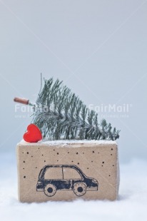 Fair Trade Photo Car, Christmas, Christmas decoration, Christmas tree, Colour image, Heart, Nature, Object, Peru, Place, Snow, South America, Transport, Tree, Vertical