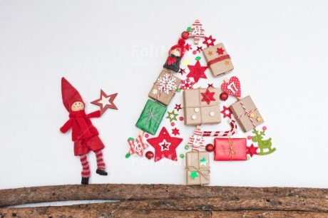 Fair Trade Photo Christmas, Christmas decoration, Colour image, Doll, Horizontal, Nature, Object, Peru, Place, Present, South America, Star, Tree