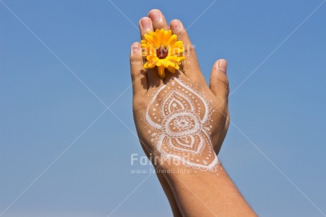 Fair Trade Photo Activity, Blue, Body, Colour, Colour image, Flower, Hand, Hope, Horizontal, Meditating, Nature, Peace, Peru, Place, Sky, South America, Spirituality, Values, Yellow, Yoga