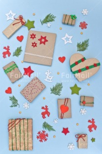 Fair Trade Photo Activity, Adjective, Blue, Celebrating, Christmas, Christmas decoration, Colour, Gift, Object, Present, Red, Vertical, White