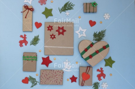 Fair Trade Photo Activity, Adjective, Blue, Celebrating, Christmas, Christmas decoration, Colour, Gift, Horizontal, Object, Present, Red, White