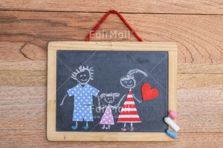 Fair Trade Photo Activity, Blackboard, Chalk, Draw, Drawing, Family, Object, People