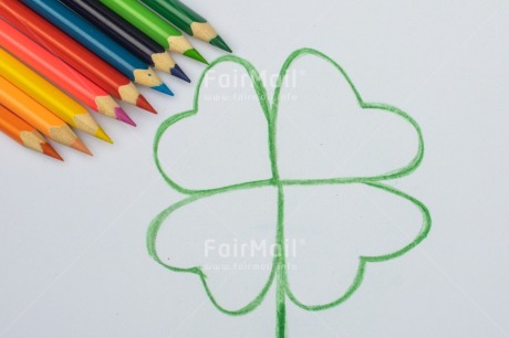 Fair Trade Photo Adjective, Clover, Colour, Congratulations, Emotions, Flower, Goal, Good luck, Green, Multi-coloured, Nature, Object, Pencil, Success