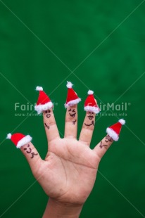 Fair Trade Photo Activity, Adjective, Body, Christmas, Christmas decoration, Christmas hat, Finger, Funny, Hand, Object, People, Santaclaus, Smile, Smiling