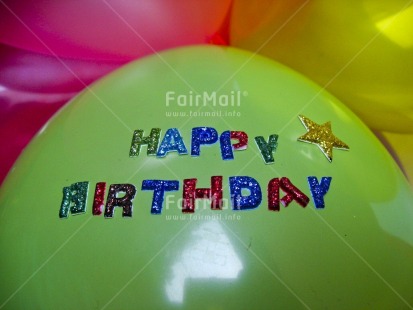 Fair Trade Photo Balloon, Birthday, Colour image, Day, Horizontal, Indoor, Letter, Multi-coloured, Peru, South America