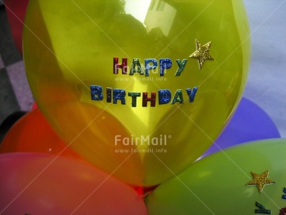 Fair Trade Photo Balloon, Birthday, Colour image, Day, Horizontal, Indoor, Letter, Multi-coloured, Peru, South America