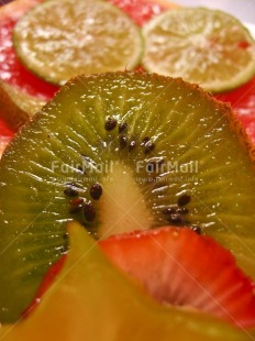 Fair Trade Photo Colour image, Food and alimentation, Fruits, Get well soon, Indoor, Kiwi, Orange, Peru, South America, Star, Starfruit, Studio, Vertical