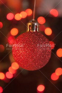 Fair Trade Photo Christmas, Christmas ball, Peru, Red, South America, Studio, Vertical, Warmth