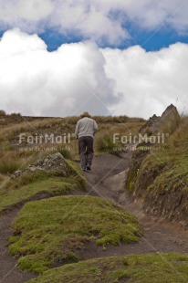 Fair Trade Photo Activity, Clouds, Day, Emotions, Loneliness, Mountain, One man, Outdoor, People, Rural, Sky, Travel, Vertical, Walking