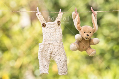 Fair Trade Photo Chachapoyas, Cloth, Colour image, Green, Hanging wire, Horizontal, Nature, Peg, Peluche, Peru, South America