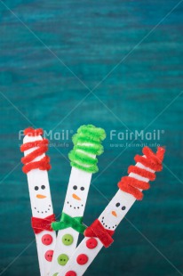 Fair Trade Photo Blue, Christmas, Christmas decoration, Colour, Colour image, Green, Object, Place, Red, Snowman, South America, Vertical