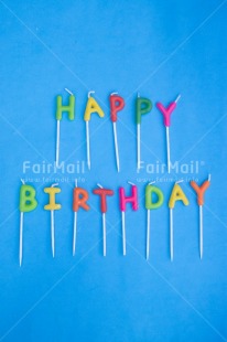 Fair Trade Photo Birthday, Blue, Colour, Colour image, Emotions, Happy, Letter, Object, Party, Peru, Place, South America, Text, Vertical