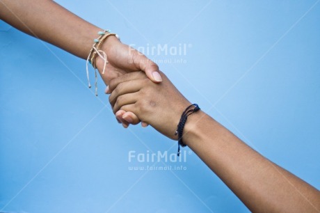 Fair Trade Photo Blue, Body, Bracelet, Colour, Colour image, Friendship, Hand, Help, Hope, Horizontal, Object, People, Peru, Place, Solidarity, South America, Together, Union, Values
