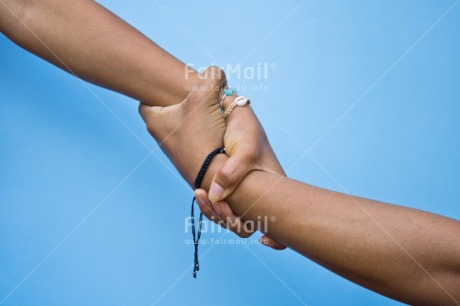 Fair Trade Photo Blue, Body, Bracelet, Colour, Colour image, Friendship, Hand, Help, Hope, Horizontal, Object, People, Peru, Place, Solidarity, South America, Together, Union, Values