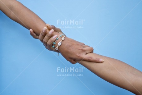 Fair Trade Photo Blue, Body, Bracelet, Colour, Colour image, Friendship, Hand, Help, Hope, Horizontal, Object, People, Peru, Place, Solidarity, South America, Together, Union, Values