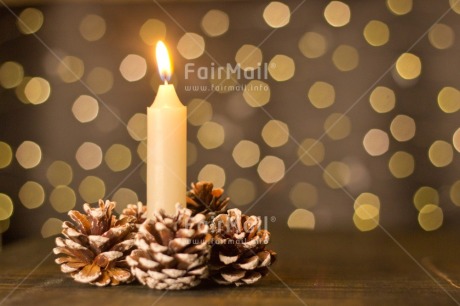 Fair Trade Photo Activity, Adjective, Candle, Celebrating, Christmas, Christmas decoration, Horizontal, Light, Nature, Object, Pine cone, Present