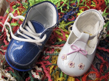 Fair Trade Photo Birth, Blue, Boy, Closeup, Colour image, Girl, Horizontal, New baby, People, Peru, Pregnant, Shoe, South America, Studio, White