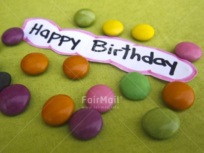 Fair Trade Photo Artistique, Birthday, Colour image, Food and alimentation, Horizontal, Letter, Peru, South America, Studio, Sweets, Tabletop