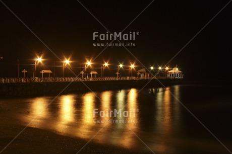 Fair Trade Photo Beach, Colour image, Horizontal, Huanchaco, Light, Nature, Night, Outdoor, Peru, Reflection, Scenic, Sea, South America, Water