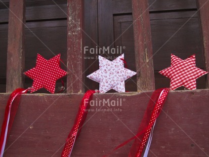 Fair Trade Photo Christmas, Colour image, Horizontal, Outdoor, Peru, Red, South America, Star, Tabletop, Together, White