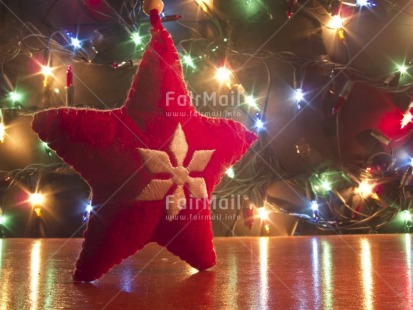 Fair Trade Photo Christmas, Colour image, Colourful, Horizontal, Peru, Red, South America, Star, Tabletop