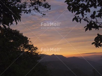 Fair Trade Photo Clouds, Colour image, Evening, Horizontal, Mountain, Nature, Outdoor, Peru, Rural, Scenic, South America, Sunset, Travel, Tree