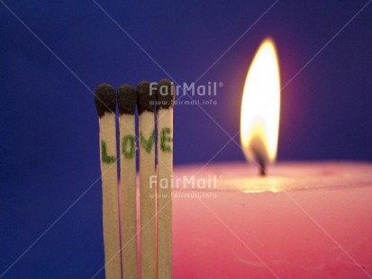 Fair Trade Photo Candle, Colour image, Flame, Horizontal, Indoor, Letter, Love, Match, Peru, Pink, South America, Studio, Valentines day