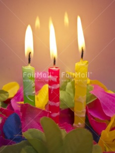 Fair Trade Photo Birthday, Candle, Colour image, Flame, Horizontal, Indoor, Invitation, Multi-coloured, Party, Peru, South America, Studio