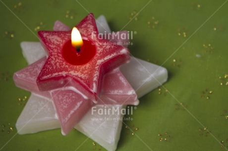 Fair Trade Photo Candle, Christmas, Colour image, Flame, Green, Horizontal, Indoor, Peru, Red, South America, Star, Studio, White