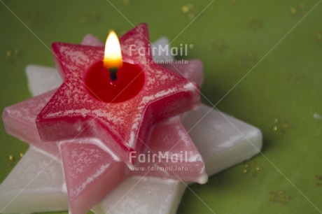 Fair Trade Photo Candle, Christmas, Colour image, Flame, Green, Horizontal, Indoor, Peru, Red, South America, Star, Studio, White