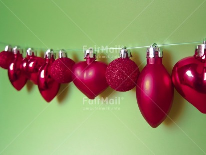 Fair Trade Photo Christmas, Christmas ball, Colour image, Green, Heart, Horizontal, Indoor, Peru, Red, South America, Studio