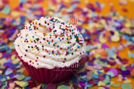 Fair Trade Photo Birthday, Cake, Colour image, Colourful, Decoration, Focus on foreground, Food and alimentation, Horizontal, Indoor, Invitation, Multi-coloured, Party, Peru, Pink, South America, Studio, Tabletop