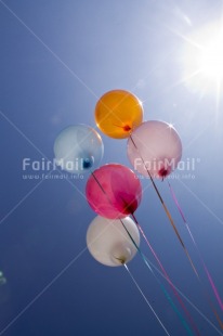 Fair Trade Photo Balloon, Birthday, Colour image, Colourful, Day, Invitation, Multi-coloured, Outdoor, Party, Peru, Seasons, Sky, South America, Summer, Vertical