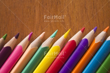 Fair Trade Photo Colour image, Colourful, Exams, Good luck, Horizontal, Letter, Pencil, Peru, South America, Studio, Tabletop