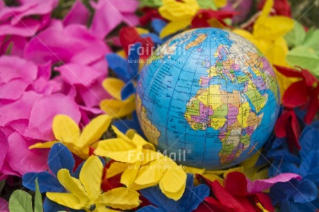 Fair Trade Photo Colour image, Earth, Environment, Flower, Globe, Horizontal, Peru, Responsibility, South America, Sustainability, Values, World