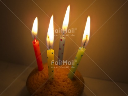 Fair Trade Photo Birthday, Cake, Candle, Colour image, Flame, Horizontal, Indoor, Multi-coloured, Party, Peru, South America, Studio