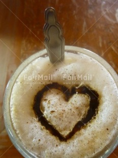 Fair Trade Photo Activity, Chocolate, Closeup, Coffee, Colour image, Cup, Day, Food and alimentation, Friendship, Glass, Heart, Indoor, Love, Peru, Relaxing, South America, Table, Vertical