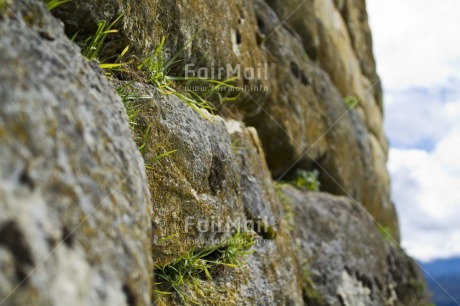 Fair Trade Photo Colour image, Day, Focus on foreground, Grass, Horizontal, Outdoor, Perspective, Peru, Rural, South America, Stone