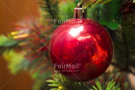 Fair Trade Photo Christmas, Christmas ball, Colour image, Horizontal, Indoor, Peru, Red, South America, Tree, Warmth