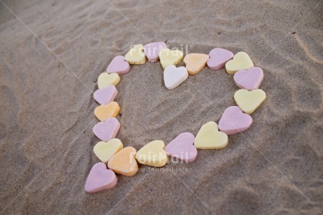 Fair Trade Photo Beach, Day, Heart, Horizontal, Love, Outdoor, Peru, Sand, South America, Summer, Sweets, Valentines day