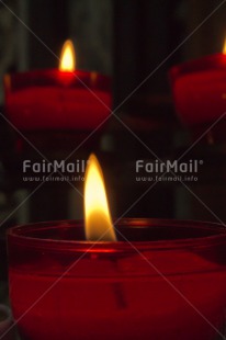 Fair Trade Photo Candle, Church, Colour image, Condolence-Sympathy, Flame, Peru, Red, South America, Thinking of you, Vertical