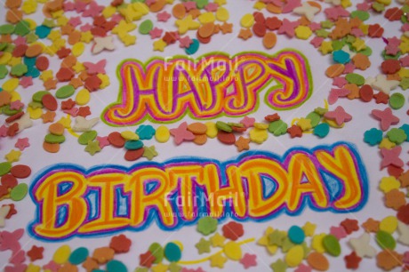 Fair Trade Photo Birthday, Closeup, Colour image, Colourful, Horizontal, Letter, Peru, South America, Studio, Sweets, Tabletop