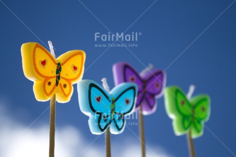 Fair Trade Photo Birthday, Blue, Butterfly, Friendship, Good luck, Horizontal, Invitation, Party, Sky, Summer