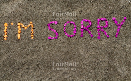 Fair Trade Photo Beach, Closeup, Colour image, Horizontal, Peru, Sand, Sorry, South America