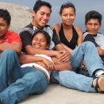 The first FairMail teenagers, including Cinthia The first FairMail teenagers, including Cinthia